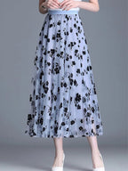 Floral Detailing Over Lace Skirt