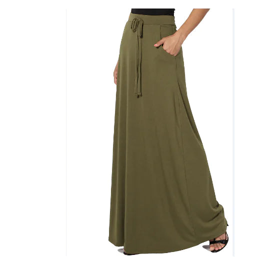 Basic Soft Maxi Skirt